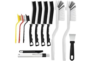 11Pcs Cleaning Brushes Set Crevice Cleaning Brush Hard Bristle Crevice Brush Multifunctional Gap Small Corner & Windows Suppl