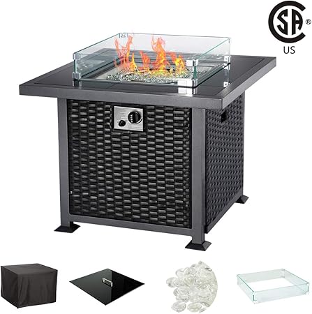 Amazon Com U Max 32 Inch Outdoor Auto Ignition Propane Gas Fire