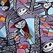 Springs Creative Products Disney Nightmare Before Christmas Sally And Jack Stained Glass Quilt Fabric, Multicolor, Quilt Fabric By The Yard