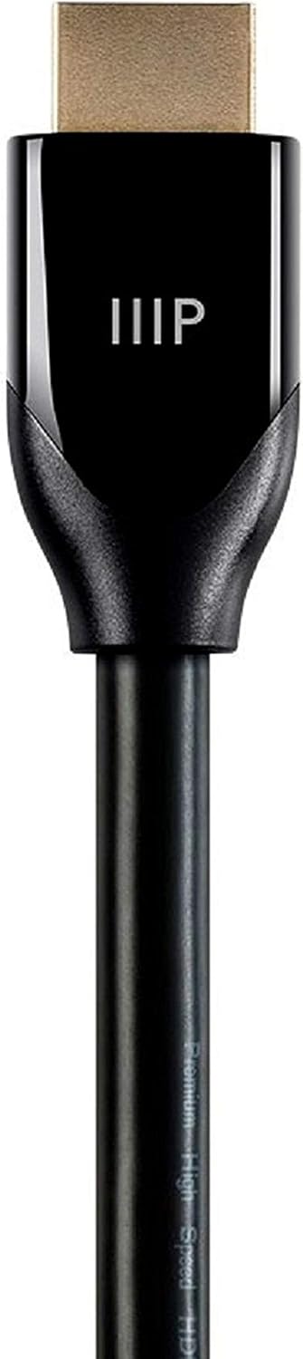 Monoprice 4K Certified Premium High Speed HDMI Cable - 4K60Hz, 18Gbps, HDR, 15ft, Black, 15 Feet - Image 4