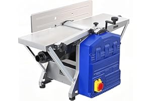 PIONEERWORKS Power Benchtop Planer, Dual Planing Function, 1250W Wood Planer, 29"×8" Worktable Thickness Planer with Low Noise and Low Dust Planing, for both Hard & Soft Wood Planing & Thicknessing