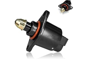 QQWD IAC Idle Air Control Valve Fuel Injection Air Control Valve Sensor, Throttle Response Controller Replace Parts OEM #90380 10526 Compatible with King Kong Idle Stepper Motor (Black)