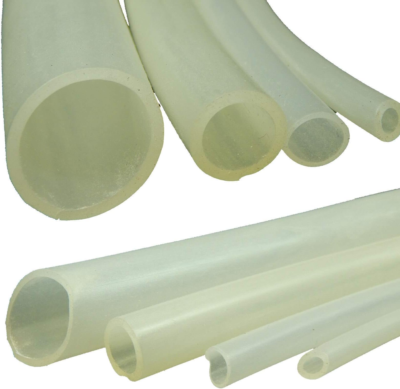 Silicone hose/tube, 1 m, 12 mm x 16 mm, transparent, 276