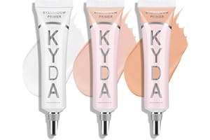 Ownest 3 Colors Eyeshadow Makeup Primer,Liquid Matte Eyeshadow Primer Base,Waterproof Long Lasting Eyeshadow Primer Makeup-Set A