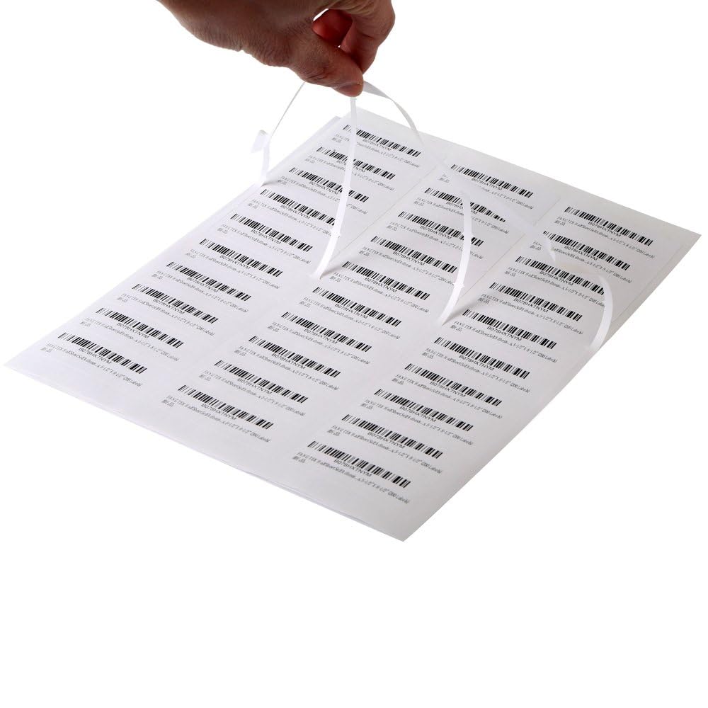 Photo 1 of [100Sheet, 3000 Labels] Address Mailing Shipping Amazon FBA Barcode Labels 1 x 2 5/8 for Laser/Inkjet Printer, 30-up Return Address Labels Name Tag Stickers for School Supplies