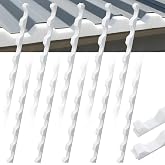 Maasechs 10 Pcs 3ft Long Foam Closure Strips for Corrugated Metal Roofing Foam Panels Weatherproof Roof Sealing Strips for Summer Roof Maintenance Repair(Octagonal,White)