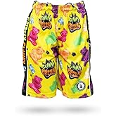 Flow Society Grizzly Gummy Boys Shorts - Lacrosse - Baseball - Football - Hockey - Basketball - Soccer - Athletic - Yellow