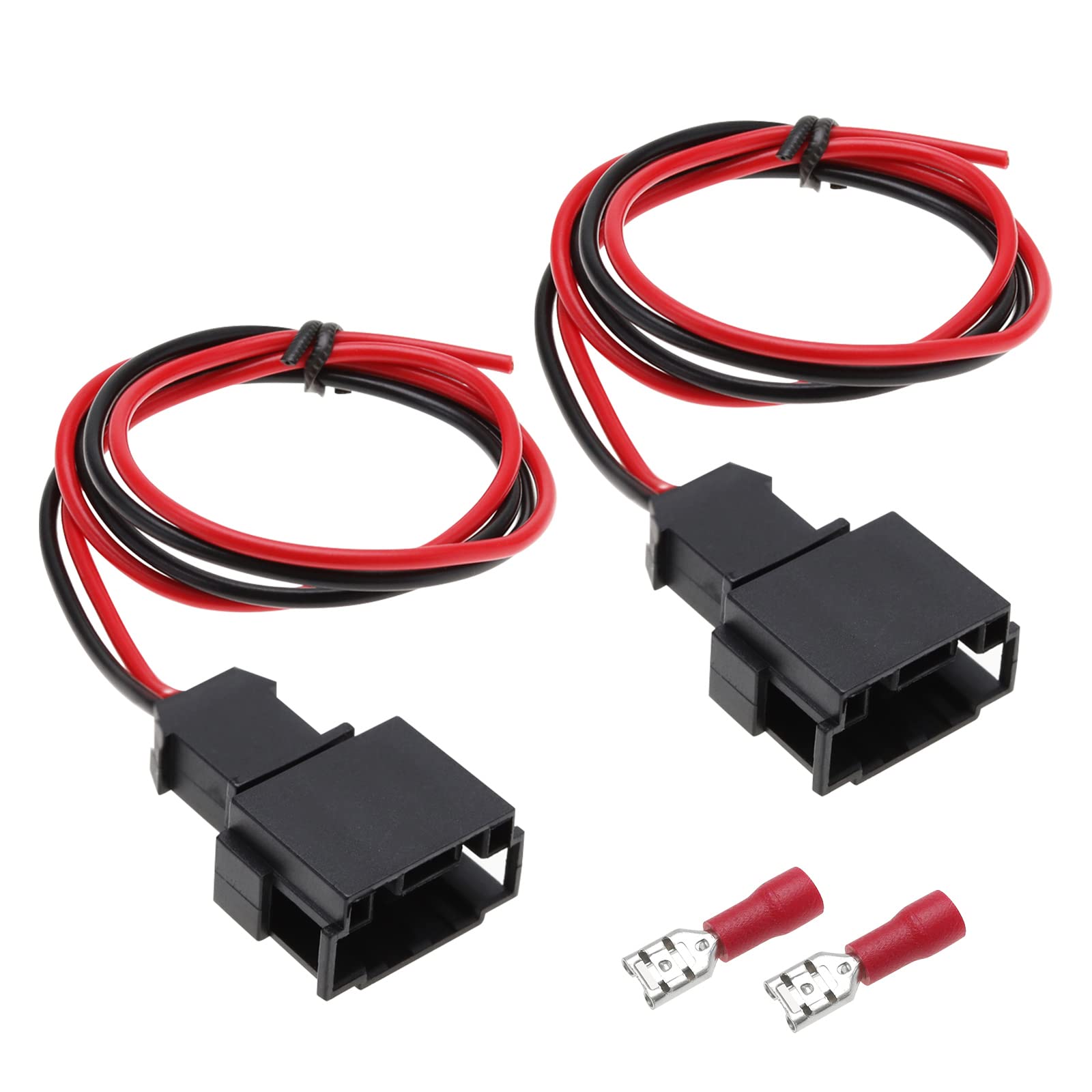 OTOTEC 2Pcs Front Car Speaker Wire Replacement Compatible with BMW 3 Series E46 1998-2006 Car Audio Speaker Cord Harness Excellent Adapter 40cm/15.7"