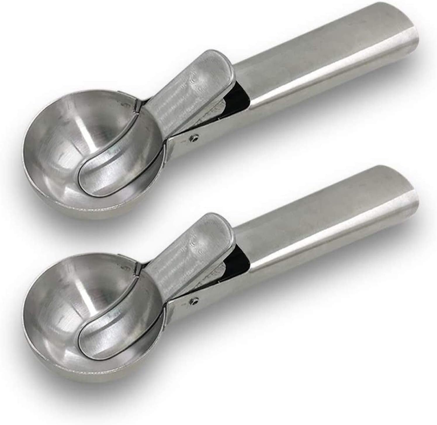 Buy Fun Homes 2 Pieces Stainless Steel Spring/Trigger Ice Cream Scoop