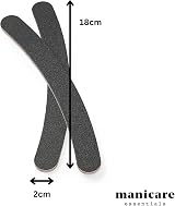 Manicare Curved Nail Files 2 Pack Boomerang Grit Medium Double Sided view 3