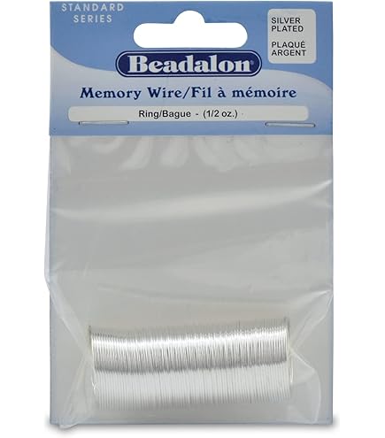 Beadalon Plaqué or Collier Fil de mémoire (.50 onces par paquet) – environ 18 Boucles