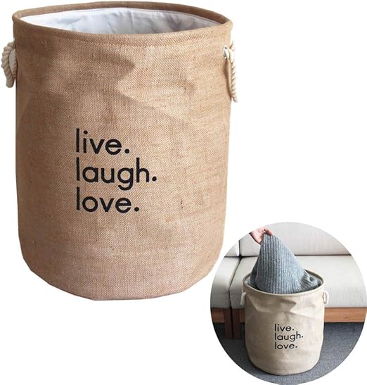 ZPFDM Cesta de Almacenamiento Liviana de Tela de Lona, Organizador de