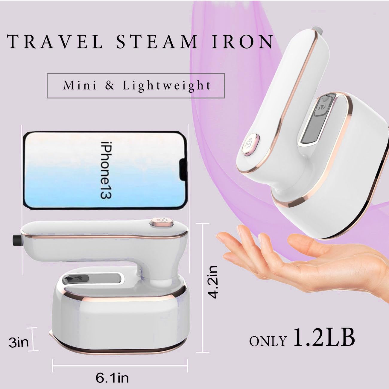 Travel Steamer for Clothes Portable Mini: handheld garment steamer travel size hand mini steam iron for dress shirt plancha a de vapor para ropa portatil small compact clothing ironing machine