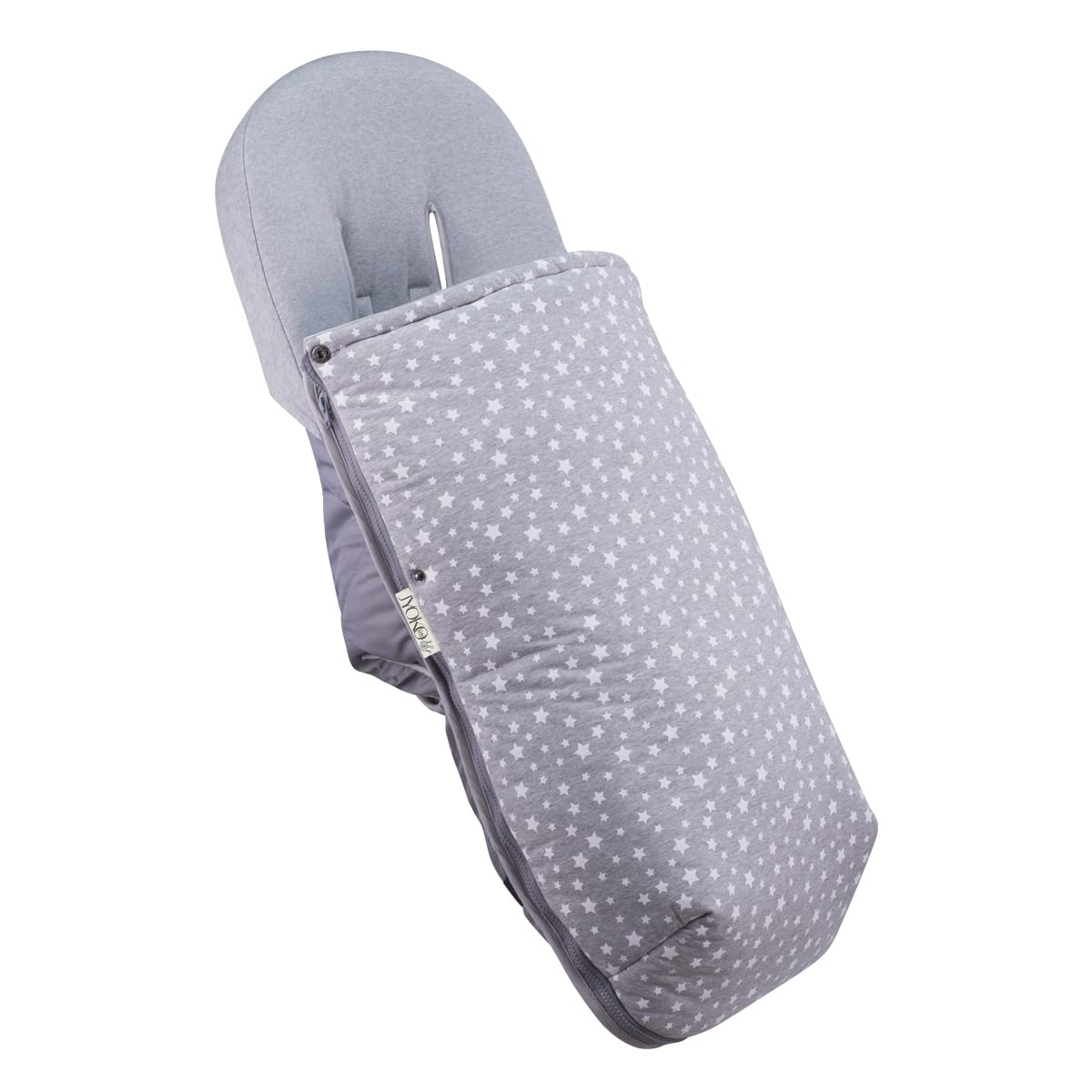 JYOKO Kids Universal Baby Footmuff Sack for Pushchairs (White Star, Fleece) — image 1
