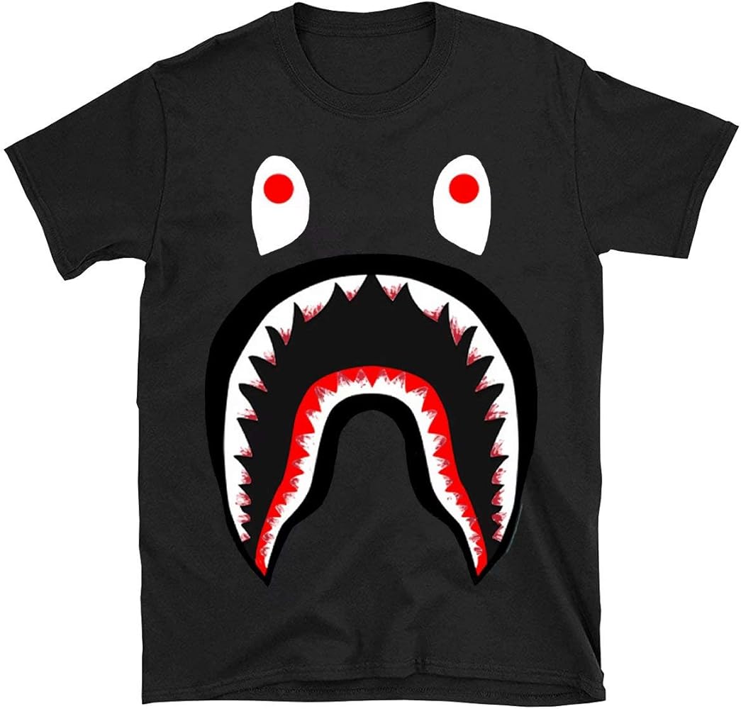 bape shark t shirt black