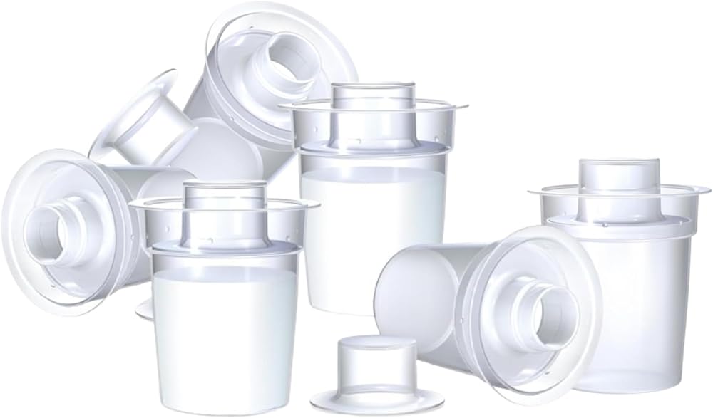 Nuby Milk Powder Dispensers 6 Pack Easy Pour Compatible with Most Bottles