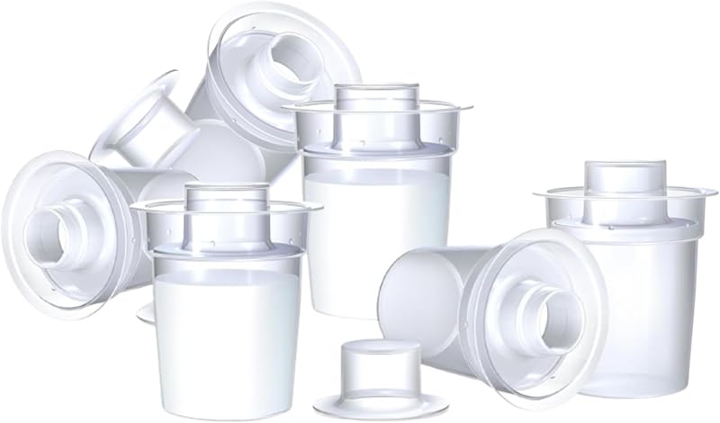Nuby Milk Powder Dispensers 6 Pack Easy Pour Compatible with Most Bottles