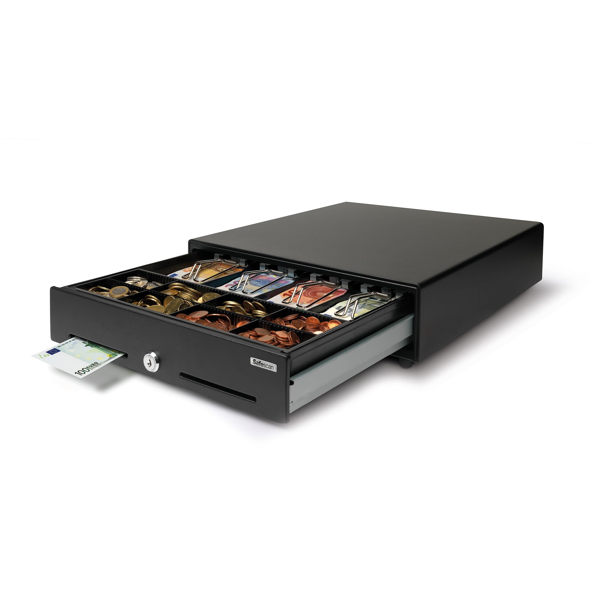 Safescan SD-3540 Standard-Duty Cash Drawer that Safely Stores Your Cash, Till Drawer with 4 Note and 8 Coin Slots - Cash Till with RJ-12 Connection - Solid Cash Register Drawer of 35 X 40.5 X 10.5 cm