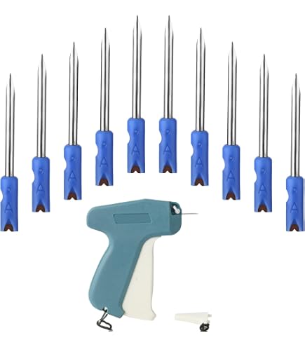 Meto 5 Pcs Clothes Regular Standard Price Lable Tag Tagging Gun Tagger Steel Needles
