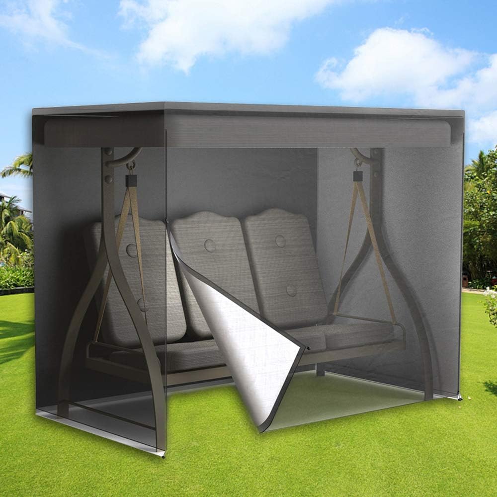 Stronghigheu 3 Seater Swing Cover Waterproof Breathable Oxford Fabric Black 170 X 125 X 220cm