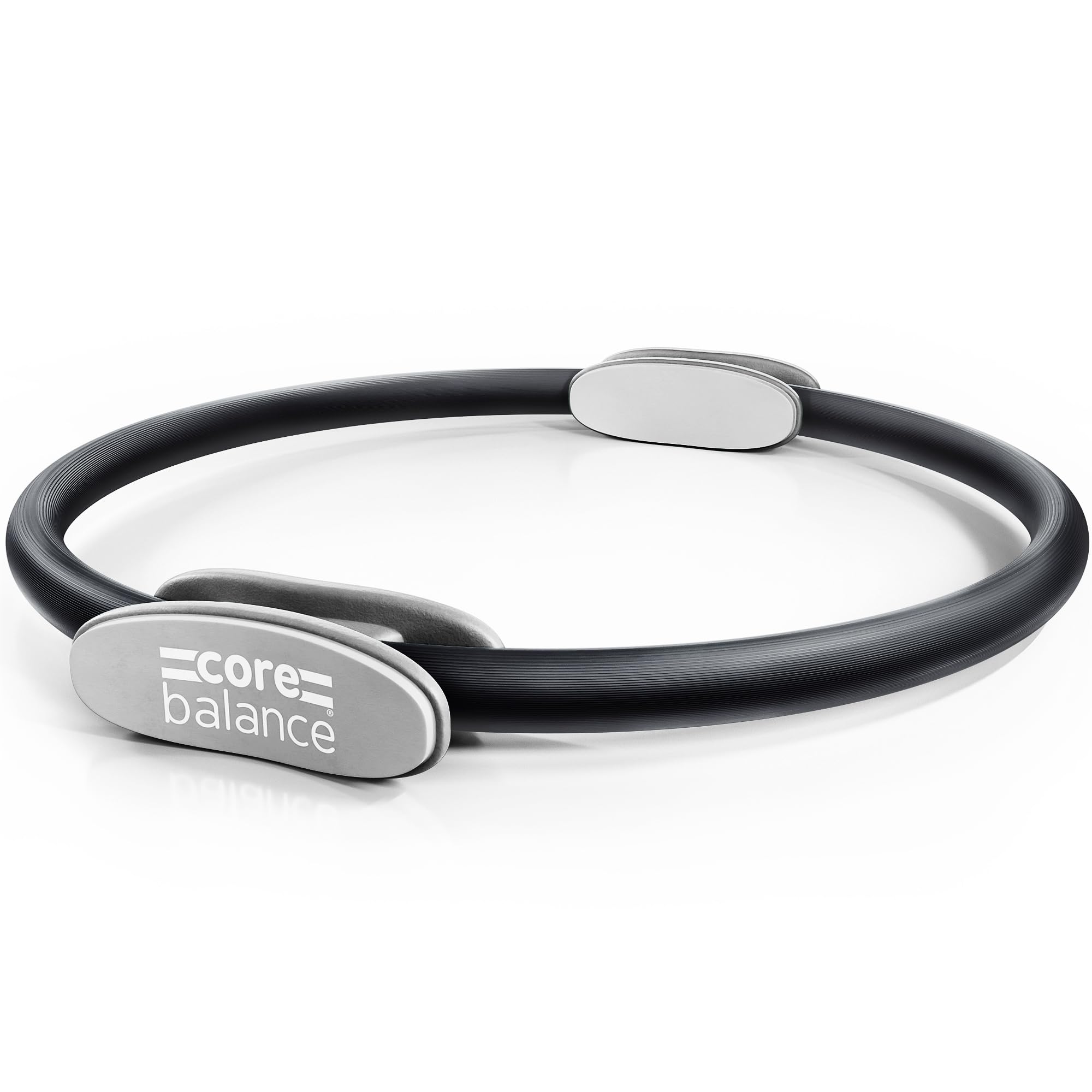 Core Balance Pilates Resistance Ring, Dual Grip Magic Exercise Circle, Double Handle Thigh Arm Toner, Physical Therapy Tool, 15 Inch