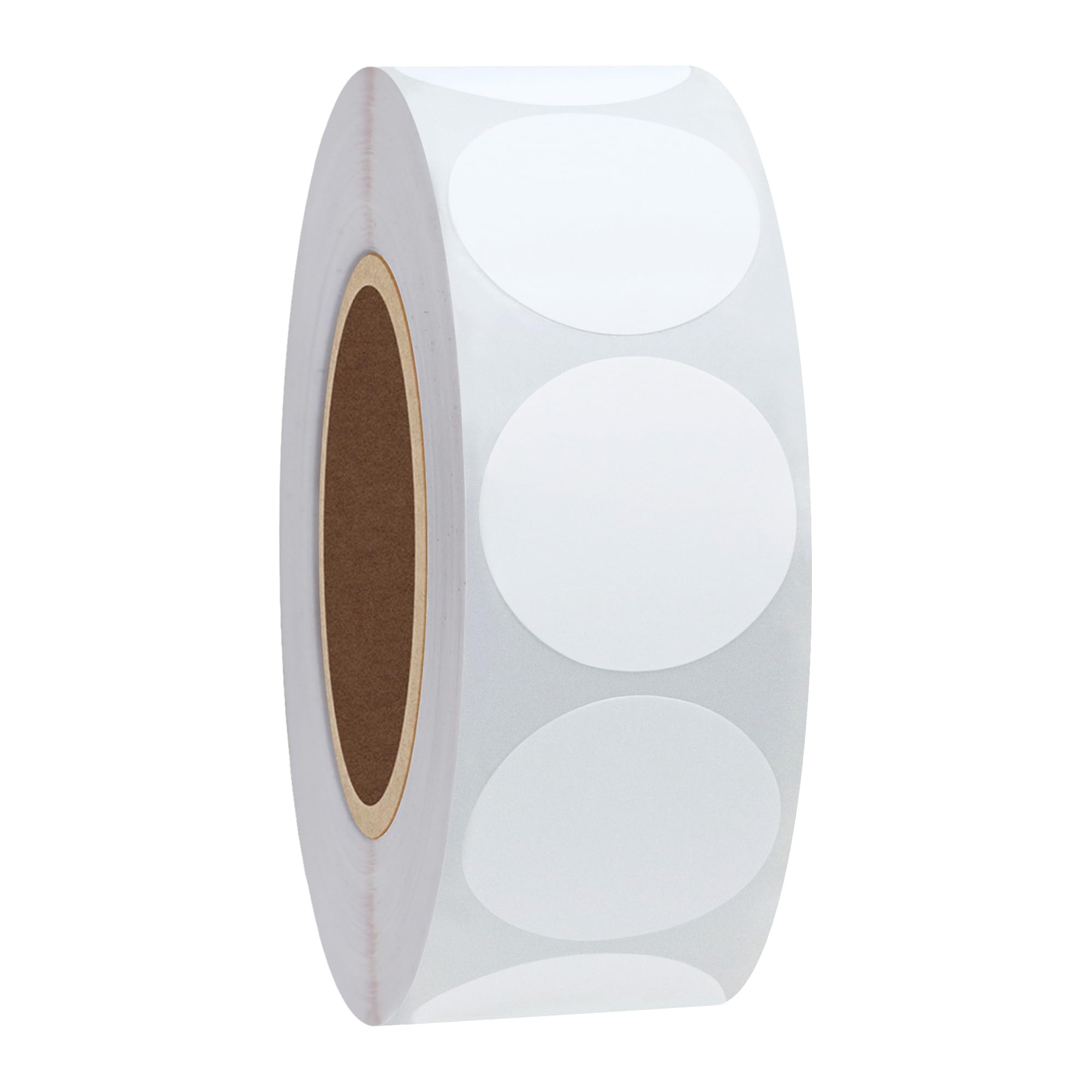 Hylabelest Round Stickers White Coloured Dot Sticky Labels 25mm Round Color Coding Dot Label