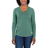 Carhartt Women's 104407 Women's Long Sleeve V-Neck T-Shirt
