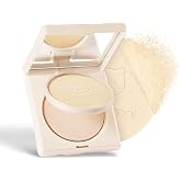 GLOSSPOPPI Purrfect Cover Pore Blurring Powder Foundation, Setting Powder, High Coverage Matte Finish, Long-Lasting 14H Wear Oil-Control, Buildable Lightweight Face Powder Makeup, CN03 Financier