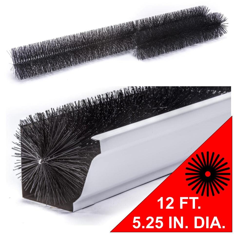 6 in. Gutter Guards by GutterBrush 12 ft. The Original Brush Insert
