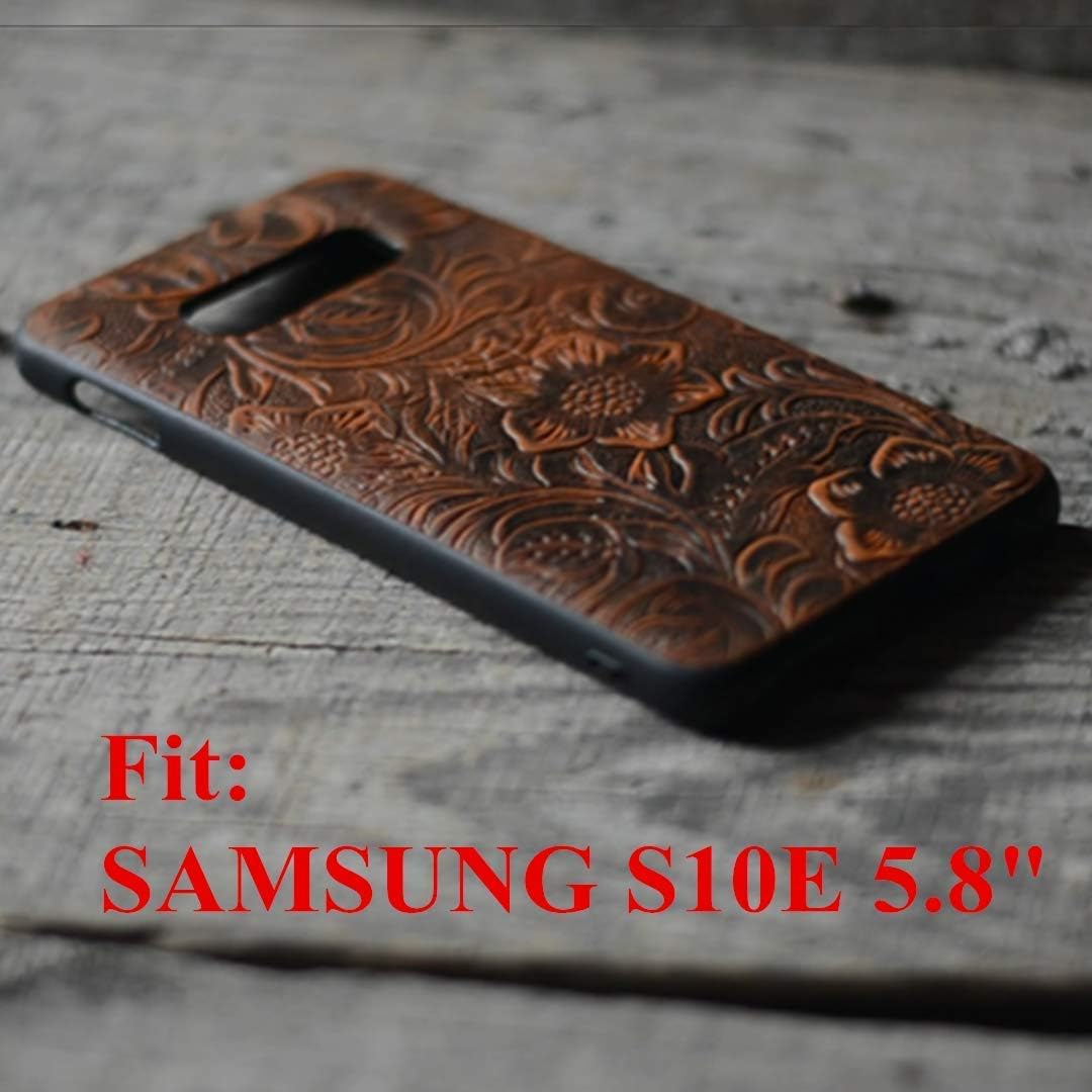 Handmade Book Leather Wallet Case for Samsung Galaxy s10e 5.8 inches Back Case
