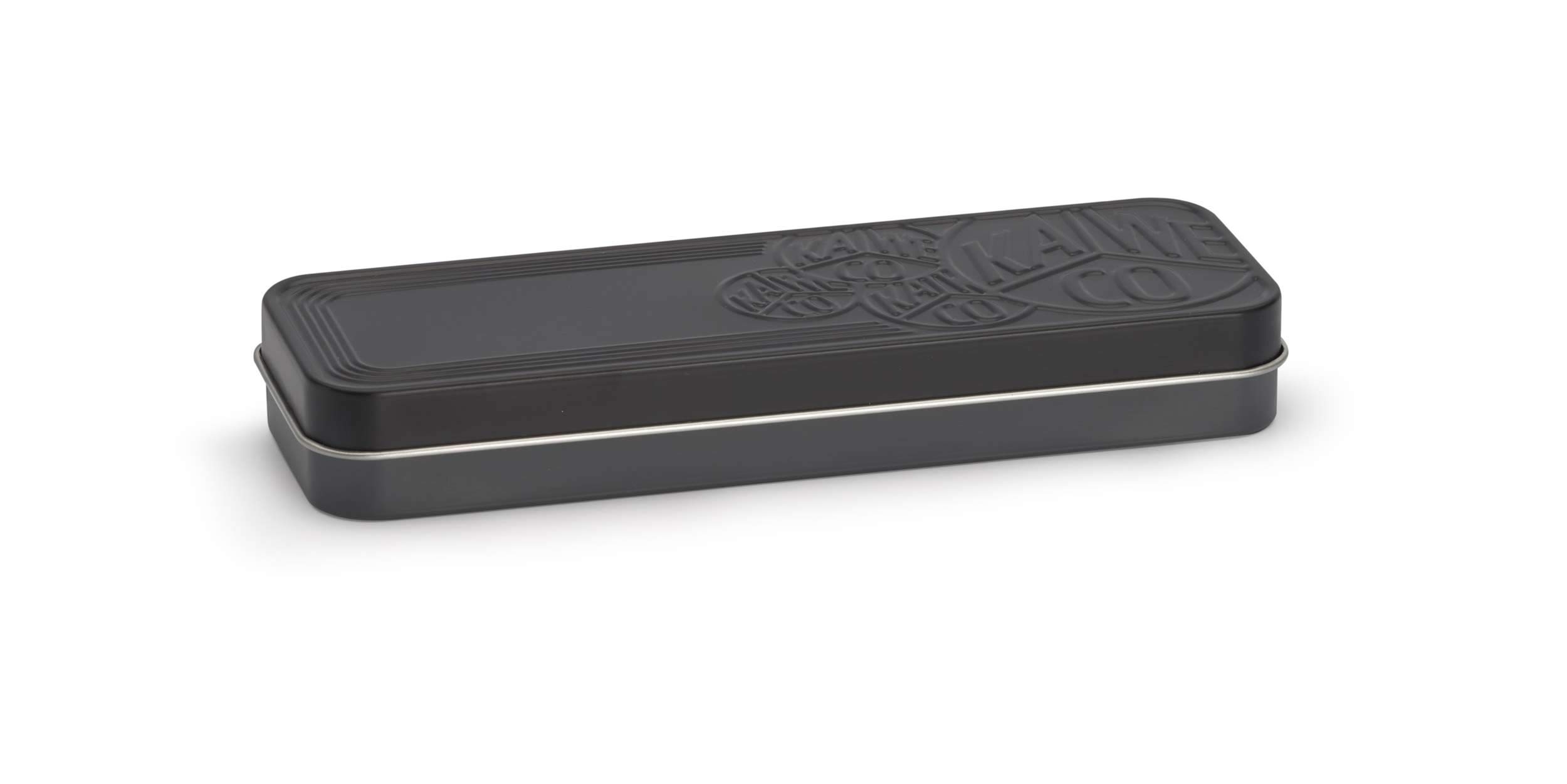 Kaweco 20000604 Tin Pen Case Long Black