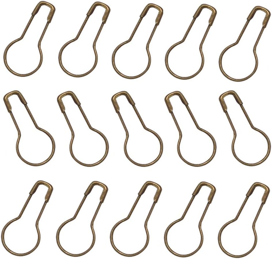 AEXGE™ 0.86 Inch Metal Safety Pins Calabash Quilting Sewing Pins,Pack of 100 (Bronze)