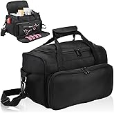 Eorbow Hairstylist Travel Bag, Large Capacity Hairdresser Bag with Divider, Sturdy Barber Case Holder for Hair Stuff, Professional Cosmetology Organizer for Curling Iron Hair Straightener Supplies