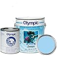 Olympic Pool Paint - Zeron - Blue Mist - 1 Gallon - two-part epoxy swimming pool paint - one-coat for plaster, fiberglass, steel and aluminum pools.