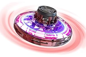 ATHLERIA Flying Toys - Hand Operated Drones for Kids or Adults - UFO Drone Flying Toy Hand Controlled Mini Free Flight Paths Creative Toy for Indoor Outdoor, Office, Garden