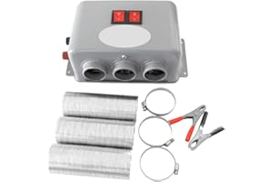 Riloer 600W 24V Auto Heater Electric Heating Fan, Electric Dryer Windshield Defogging Demister Defroster for 24V Vehicle Truc