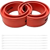 MTRPS 2 PCS Rubber Coil Spring Spacer for Car, Heavy-Duty Front Rear Spacer Booster for 1.45"-1.65" Springs Spacing, Universal Coil Springs Lift Spacers for Enhancing Spring Rate (B)