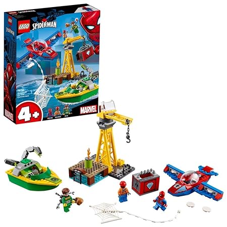 LEGO 76134 Spider- Man: Diamantenraub mit Doc Ock Kinderspielzeug, Bunt