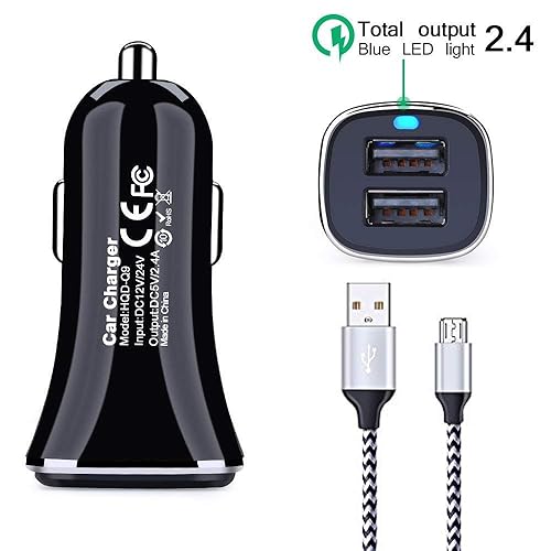 Samsung Phone S7 Charger Android Car Charger Cigarette Lighter
