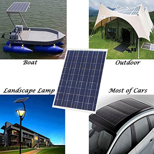 image for TCXW 30 Watt Flexible Solar Panel 18V 12V Portable Polycrystalline Sol