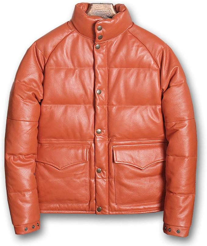 Amazon 本革 メンズ Gabriel 最上級 ナッパ キムタク愛用 Hero イタリアンレザー ダウンジャケット牛革 コート ジャケット 通販
