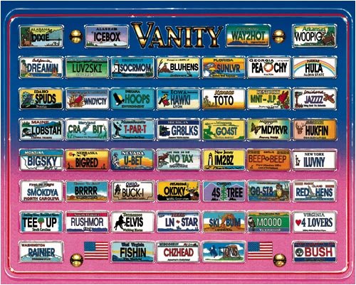 Toys Games American Puzzles Vanity 50 State License Plate Jigsaw Puzzle 1000 Pieces By Lewis Johnson White Mountain Sg B0006hgvg4 Us Puzzles