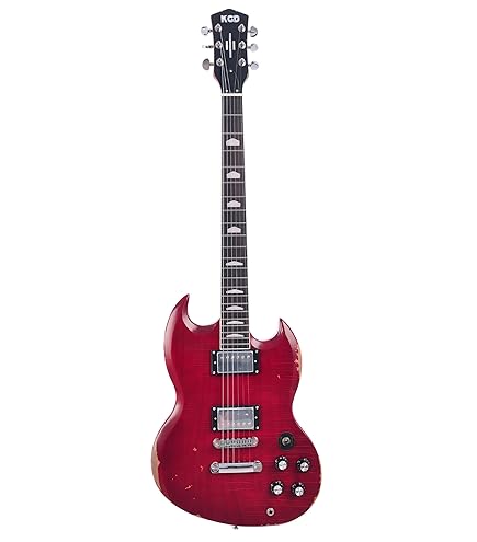 Amazon.com: IYV IVSV-300 CHERRY RED Solid-Body Electric Guitar