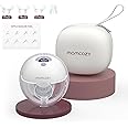 Momcozy M5 Hands-Free Wearable Breast Pump, Double-Sealed Flange for Baby-Like Comfort, 3 Modes & 9 Suction Levels, Portable Electric Pump – 24mm, 1 Pack Lilac