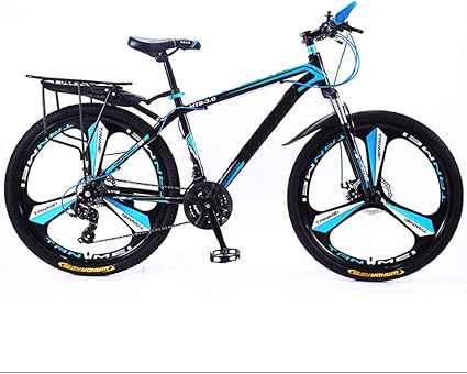 Amazon Co Jp Xl Jun 大人ティーンメンズ女性用マウンテンバイク 24 26インチ21スピード自転車衝撃吸収高炭素鋼フレームフロントとリアのデュアルディスクブレーキ自転車 安全なファッション Color B 26in Size 21 Speed ホーム キッチン
