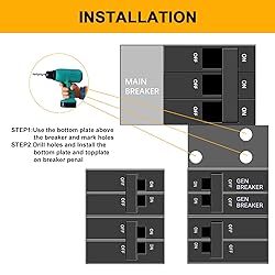 QYZZRS 2Set Generator Interlock Kit Compatible with