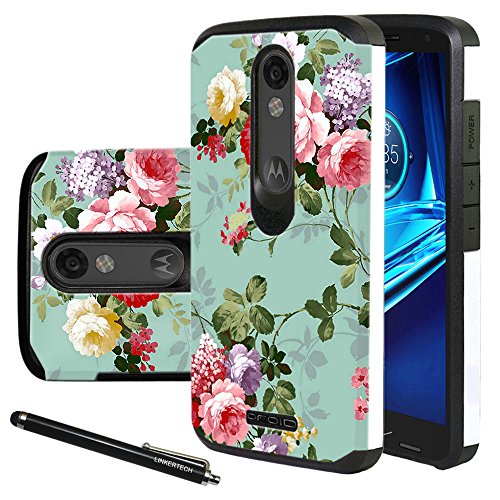 Droid Turbo 2 Case, Linkertech Heavy Duty Defender Dual Layer Protector Hybrid Phone Case Cover for Motorola Droid Turbo 2 / Moto X Force (2015)