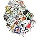 Evinis - (Pack of 200) Random Cool Music Film Vinyl Skateboard Guitar Travel Case Sticker Lot Pack Decals