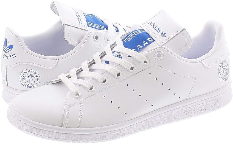 stan smith white white blue