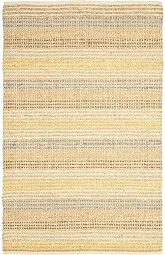 SAFAVIEH Organica Collection Accent Rug - 4' x 6', Multi, Handmade Stripe Jute, Ideal for High Traffic Areas in Entryway, Living Room, Bedroom (ORG411A)